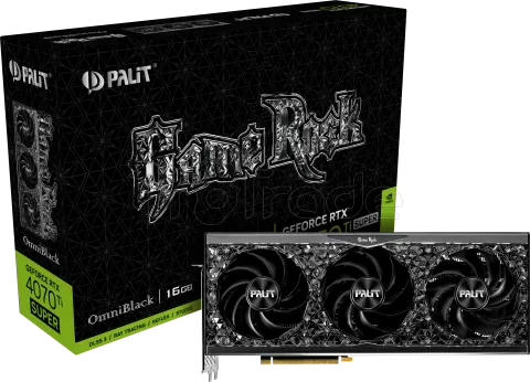 Photo de Carte Graphique Nvidia Palit GeForce RTX 4070 Ti Super GameRock OmniBlack 16Go