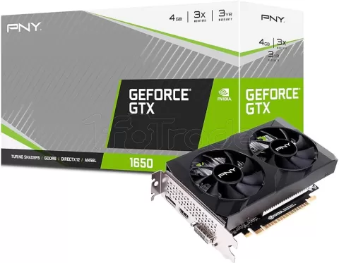 Photo de Carte Graphique Nvidia PNY GeForce GTX1650 Verto Dual Fan 4Go