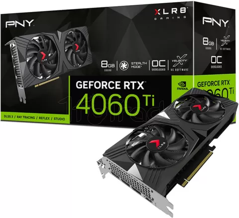 Photo de Carte Graphique Nvidia PNY GeForce RTX 4060 Ti Verto Dual Fan OC 8Go