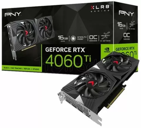 Photo de Carte Graphique Nvidia PNY GeForce RTX 4060 Ti XLR8 Verto Dual Fan OC 16Go