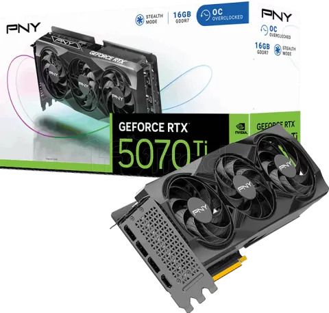 Photo de Carte Graphique PNY GeForce RTX 5070 Ti Triple Fan OC