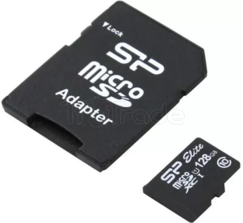 Photo de Carte mémoire Micro SD Silicon Power Elite - 128Go avec adaptateur