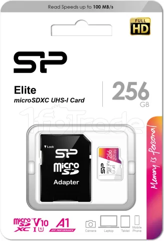 Photo de Carte mémoire Micro SD Silicon Power Elite - 256Go avec adaptateur