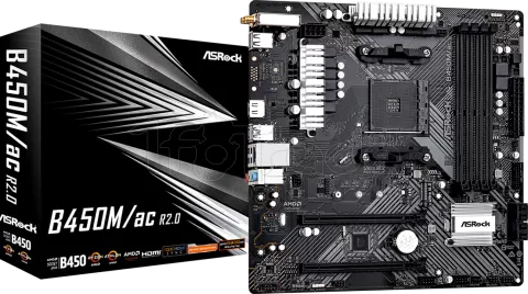 Photo de Carte Mère ASRock B450M/AC R2.0 (AM4) Micro ATX