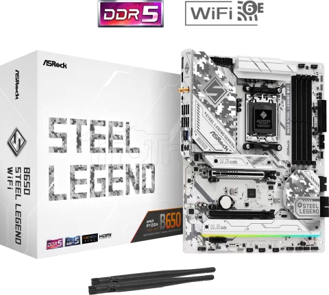 Photo de Carte Mère ASRock B650 Steel Legend WiFi (AM5)