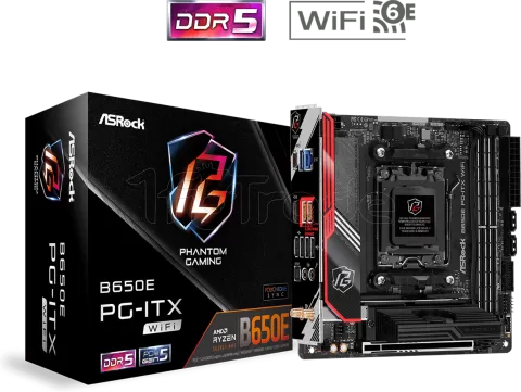 Photo de Carte Mère ASRock B650E PG-ITX WiFi (AM5) Mini ITX