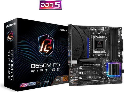 Photo de Carte Mère ASRock B650M PG Riptide (AM5) Micro ATX