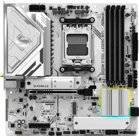 Photo de Carte Mère ASRock B850M Steel Legend WiFi (AMD AM5) Micro ATX