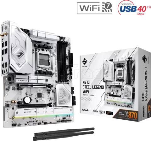 Photo de Carte Mère ASRock X870 Steel Legend WiFi (AM5)