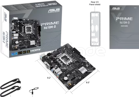 Photo de Carte Mère Asus Prime H610M-D DDR5 (Intel LGA 1700) Micro ATX