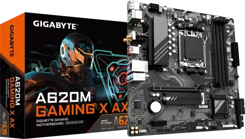 Photo de Carte Mère Gigabyte A620M Gaming X AX (AM5)