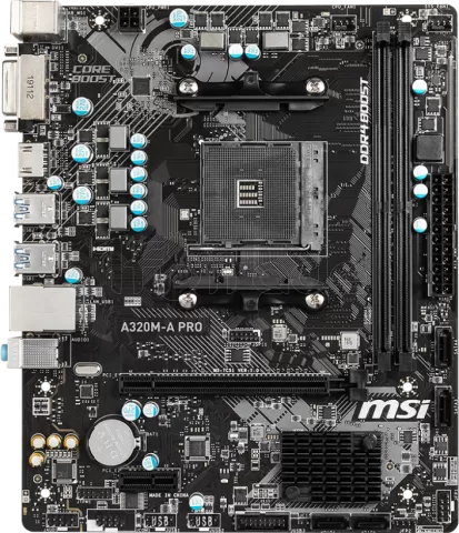 Photo de Carte Mère MSI A320M-A Pro (AM4) Micro-ATX