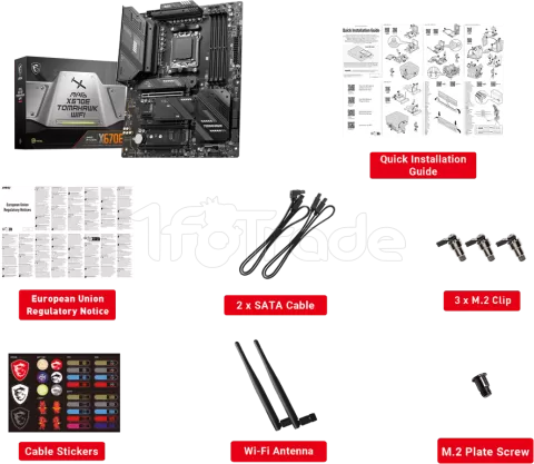 Photo de Carte Mère MSI Mag X670E Tomahawk WiFi (AM5)