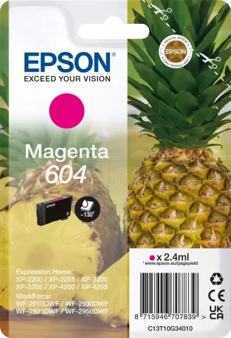 Photo de Cartouche d'encre Epson Ananas 604 (Magenta)