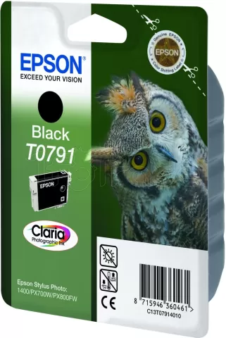 Photo de Cartouche d'encre Epson Chouette T0791 (Noir)