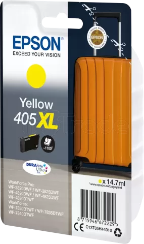 Photo de Cartouche d'encre Epson DuraBrite Ultra Valise 405 XL (Jaune)