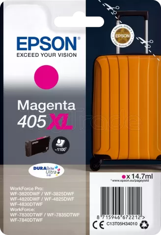 Photo de Cartouche d'encre Epson DuraBrite Ultra Valise 405 XL (Magenta)