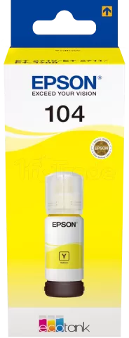 Photo de Cartouche d'encre Epson EcoTank 104 65ml (Jaune)