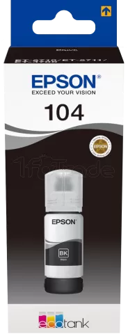 Photo de Cartouche d'encre Epson EcoTank 104 65ml (Noir)