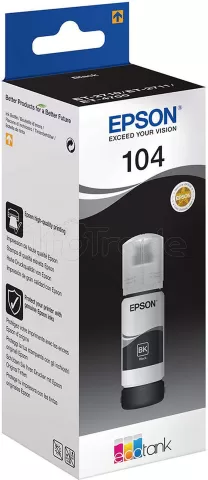 Photo de Cartouche d'encre Epson EcoTank 104 65ml (Noir)