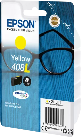 Photo de Cartouche d'encre Epson Lunettes 408 XL (Jaune)