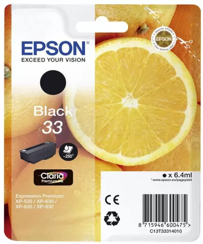 Photo de Cartouche d'encre Epson Orange T33 (Noir)