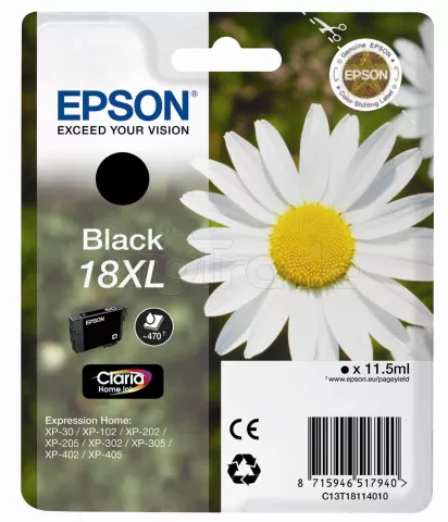 Photo de Cartouche d'encre Epson Paquerette 18 XL (Noir)