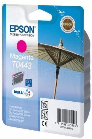 Photo de Cartouche d'encre Epson Parasol T0443 (Magenta)