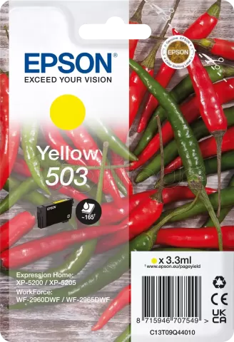 Photo de Cartouche d'encre Epson Piments 503 (Jaune)