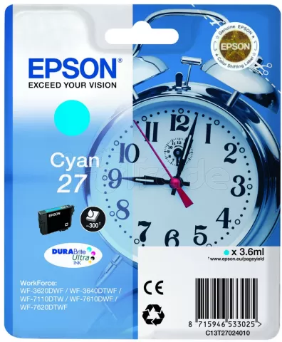 Photo de Cartouche d'encre Epson Reveil 27  (Cyan)