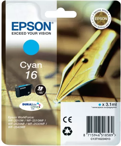 Photo de Cartouche d'encre Epson Stylo a Plume 16 (Cyan)