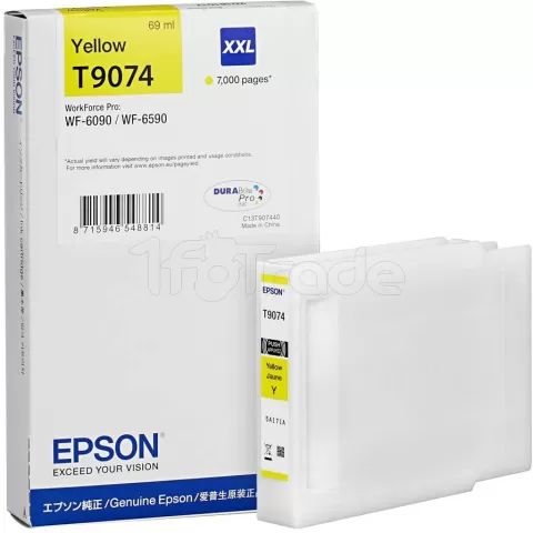 Photo de Cartouche d'encre Epson T9074 XXL (Jaune)