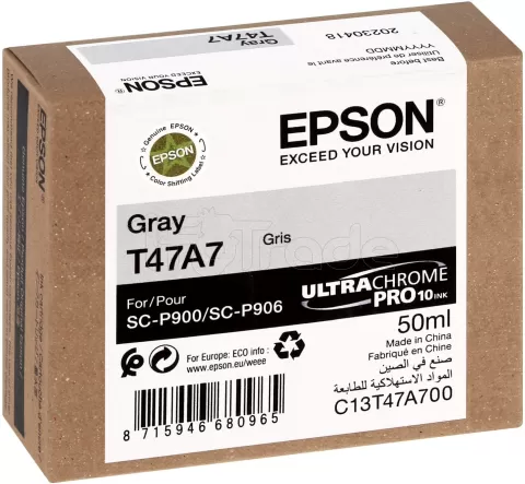 Photo de Cartouche d'encre Epson UltraChrome Pro 10 T47A7 (Gris)