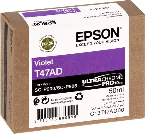 Photo de Cartouche d'encre Epson UltraChrome Pro 10 T47AD (Violet)