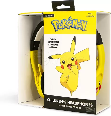 Photo de Casque filaire pour enfant OTL Pokémon Pikachu (Jaune)