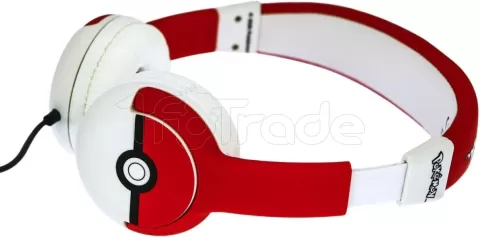 Photo de Casque filaire pour enfant OTL Pokémon Pokeball (Rouge)