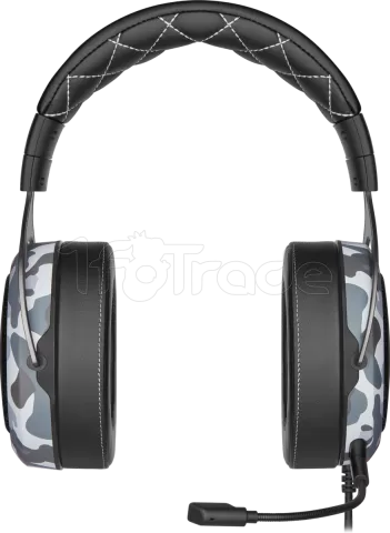 Photo de Casque Gamer filaire Corsair HS60 Haptic (Noir/Gris)