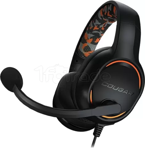 Photo de Casque Gamer filaire Cougar Dive (Noir/Orange)