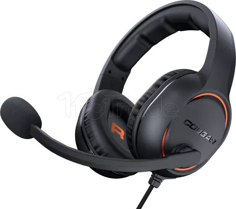 Photo de Casque Gamer filaire Cougar HX330 (Noir/Orange)