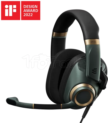 Photo de Casque Gamer filaire Epos H6 Pro Closed (Vert/Noir)