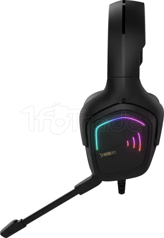 Photo de Casque Gamer filaire Gamdias Hebe E2 RGB (Noir)