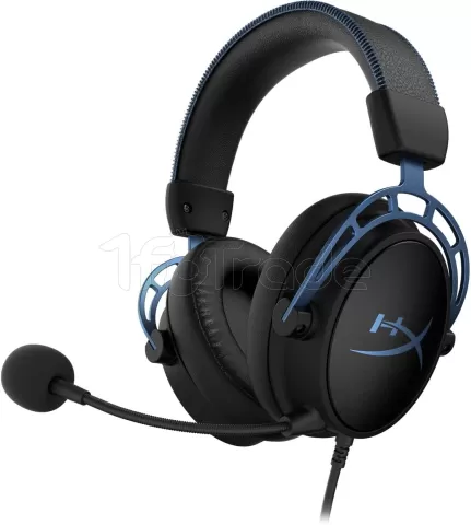 Photo de Casque Gamer filaire HyperX Cloud Alpha S (Noir/Bleu)