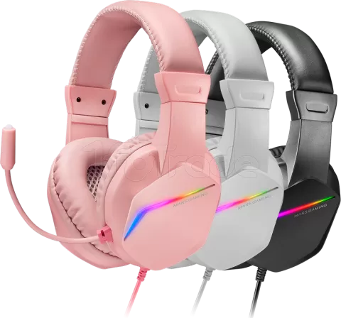 Photo de Casque Gamer filaire Mars Gaming MH122 RGB (Rose)