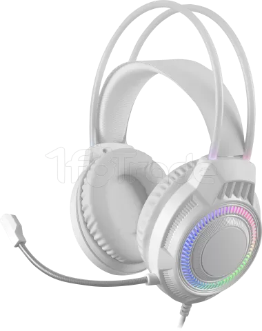 Photo de Casque Gamer filaire Mars Gaming MH124 RGB (Blanc)