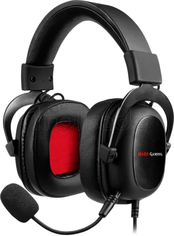 Photo de Casque Gamer filaire Mars Gaming MH5 7.1 (Noir/Rouge)