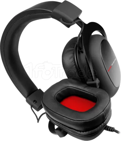 Photo de Casque Gamer filaire Mars Gaming MH5 7.1 (Noir/Rouge)