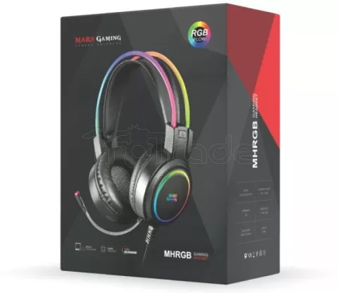 Photo de Casque Gamer filaire Mars Gaming MHRGB RGB (Noir)