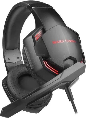 Photo de Casque Gamer filaire Mars Gaming MHX Pro 7.1 (Noir/Rouge)