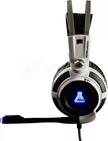 Photo de Casque Gamer filaire The G-Lab Korp 200 (Gris/Bleu)