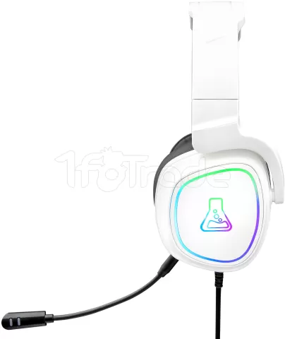 Photo de Casque Gamer filaire The G-Lab Korp Radium RGB (Blanc)